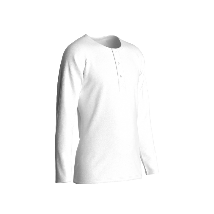 SB1007-Long Sleeve Raglan Henley T-Shirt