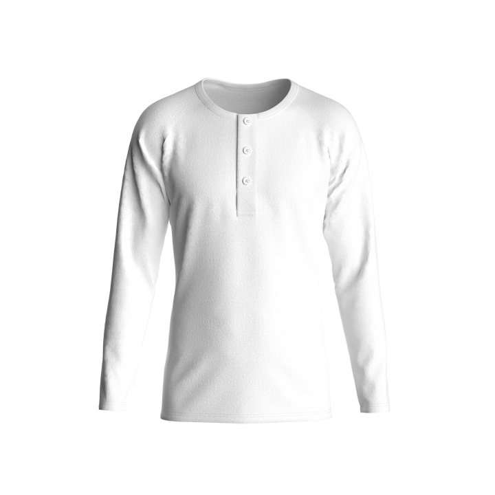 SB1007-Long Sleeve Raglan Henley T-Shirt